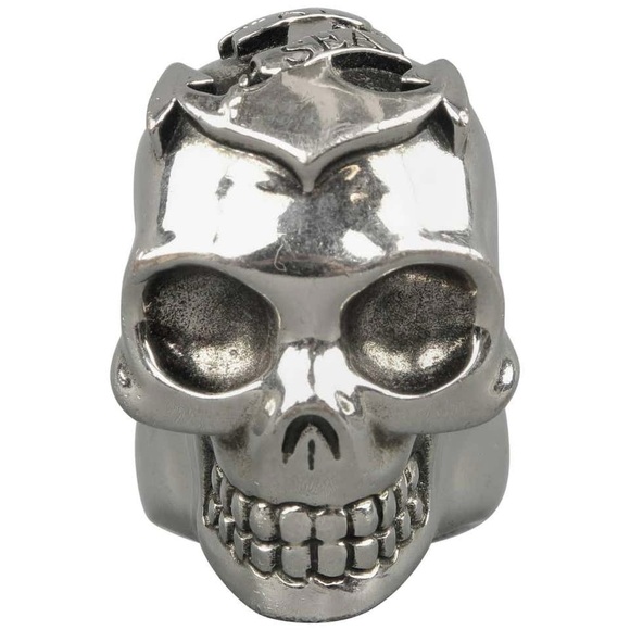 Alexander McQueen Silver Skull Ring